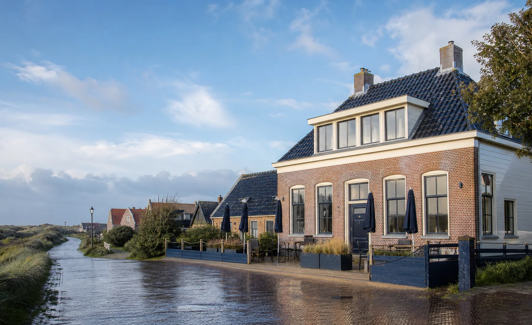 Atmospheric image of island property on Terschelling